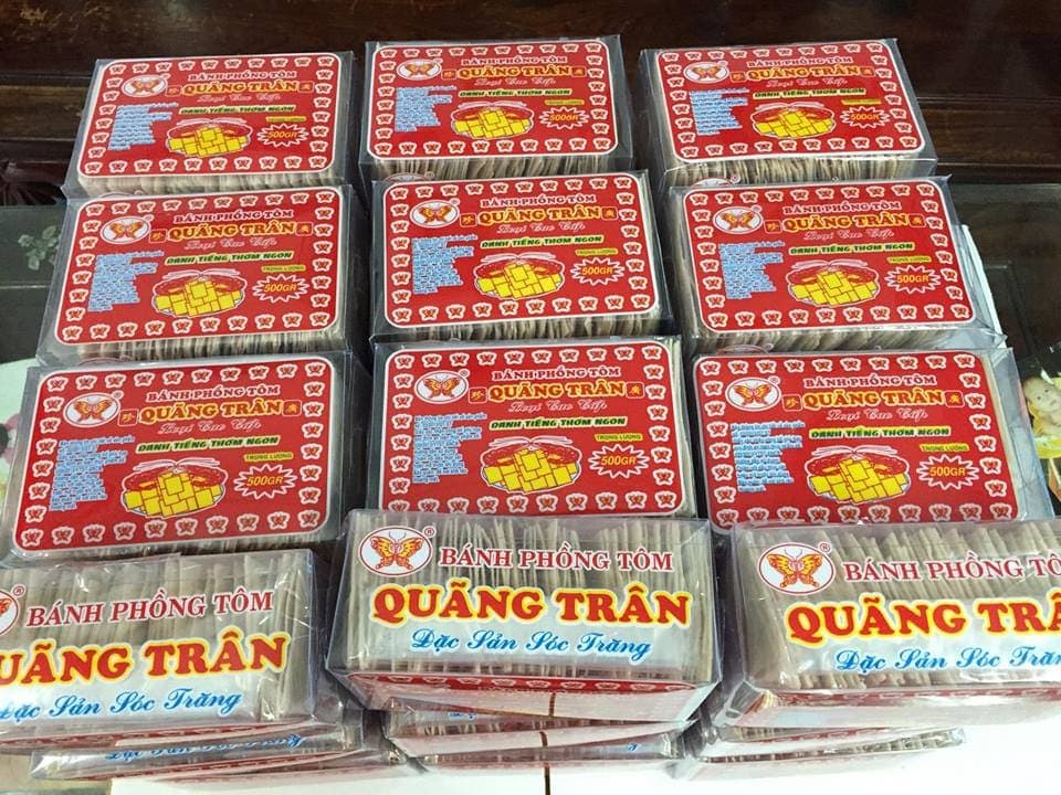 Bánh phồng tôm Quãng Trân Cô Cấm chính hãng