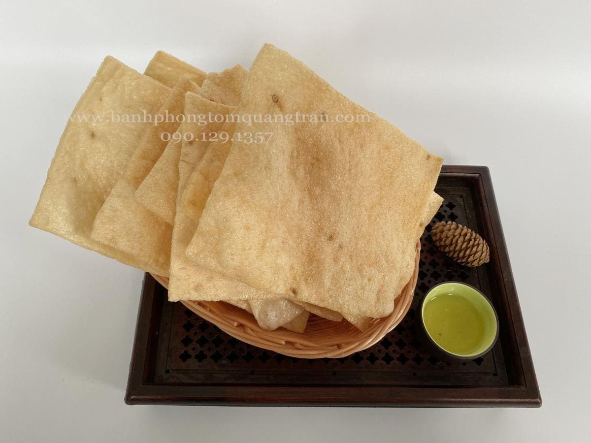 Bánh phồng tôm Quãng Trân Cô Cấm đóng gói thành phẩm