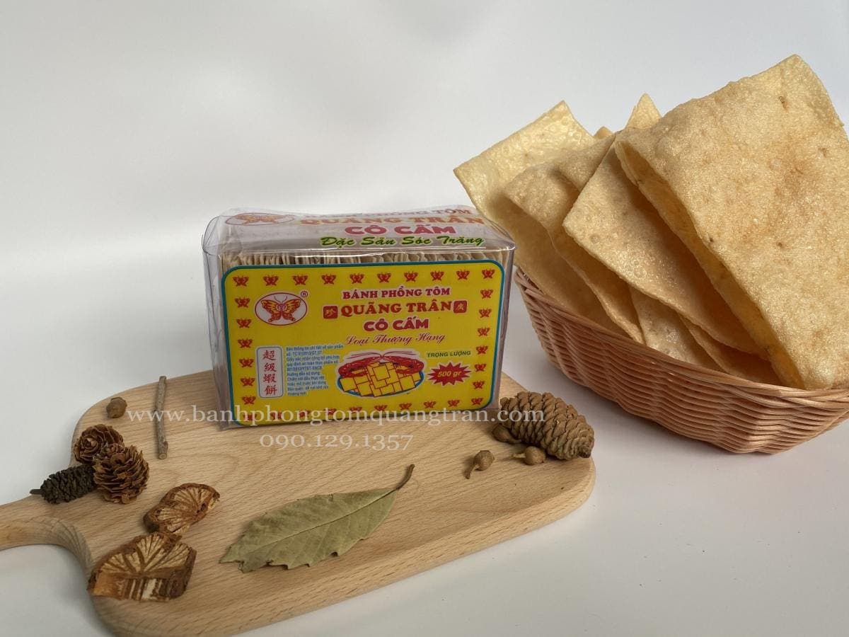 Bánh phồng tôm thượng hạng 50% tôm