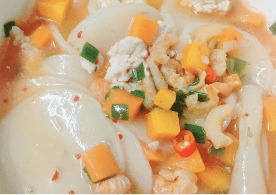 Canh bánh phồng tôm