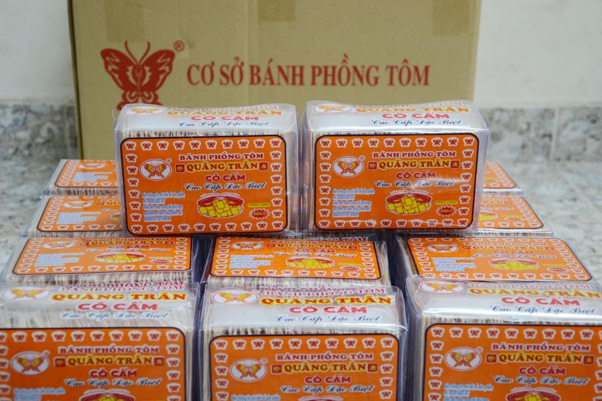 Hình ảnh bánh phồng tôm giòn rụm