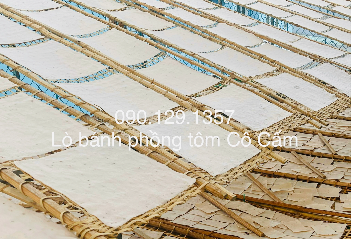 Dàn phơi bánh phồng tôm